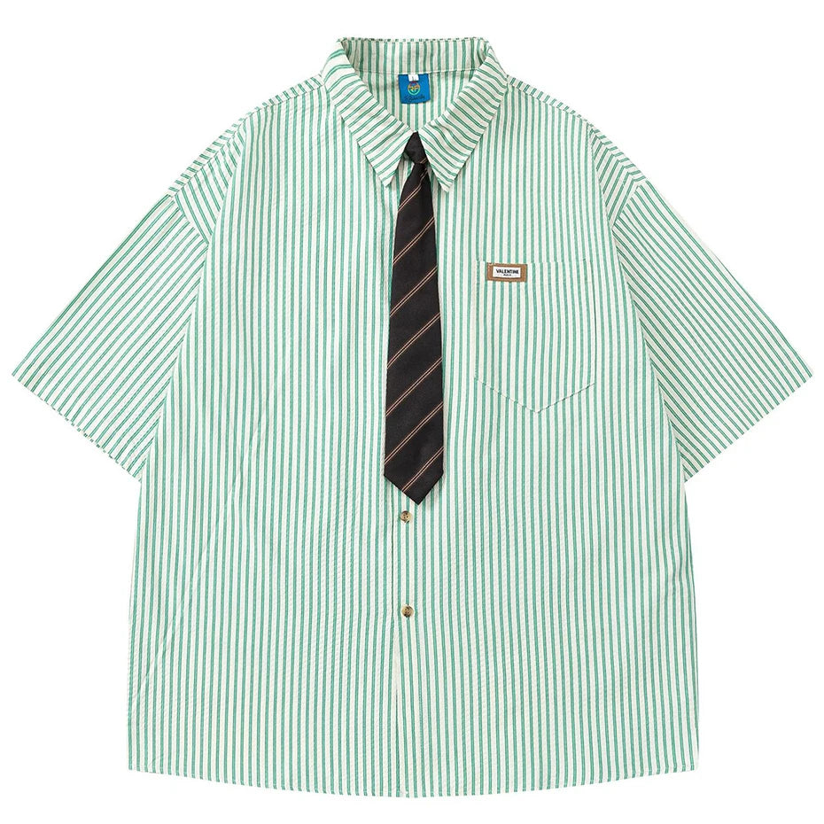 Y2K Vintage Loose Shirt — back view