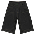 Jeans Vintage Loose Denim Shorts — back view