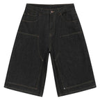 Jeans Vintage Loose Denim Shorts — back view
