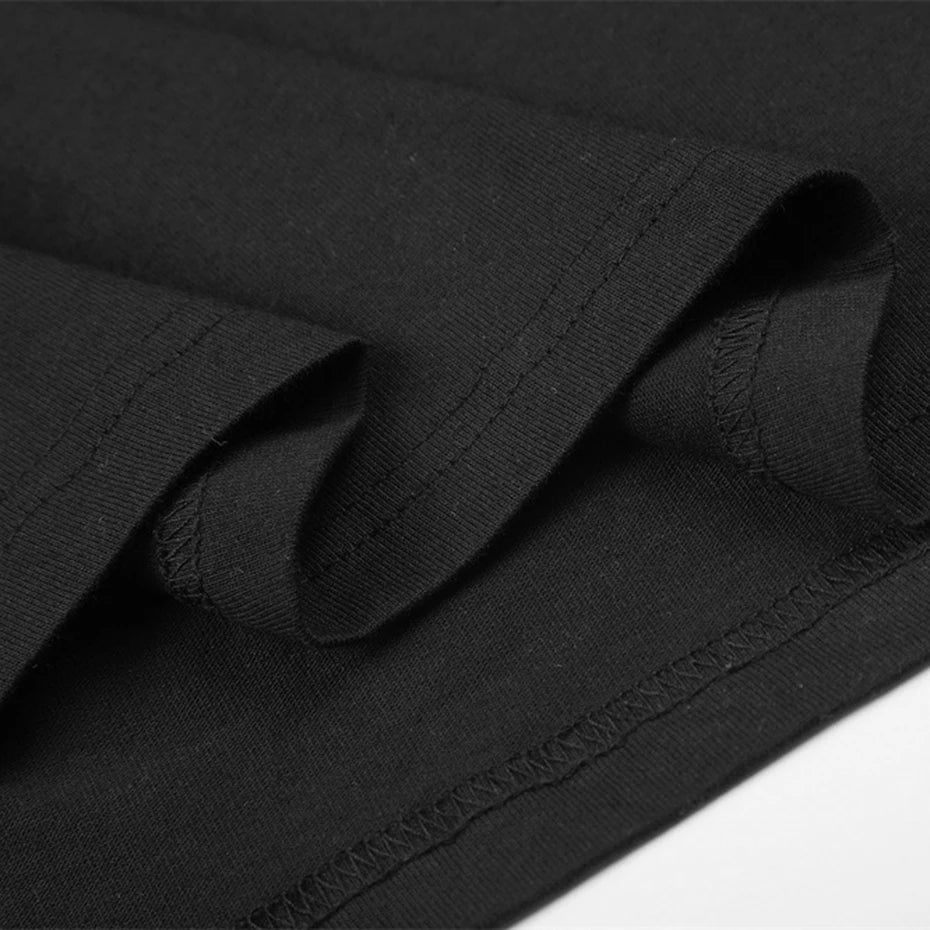 Loose Vintage Oversized Long Sleeve Tee — fabric close-up