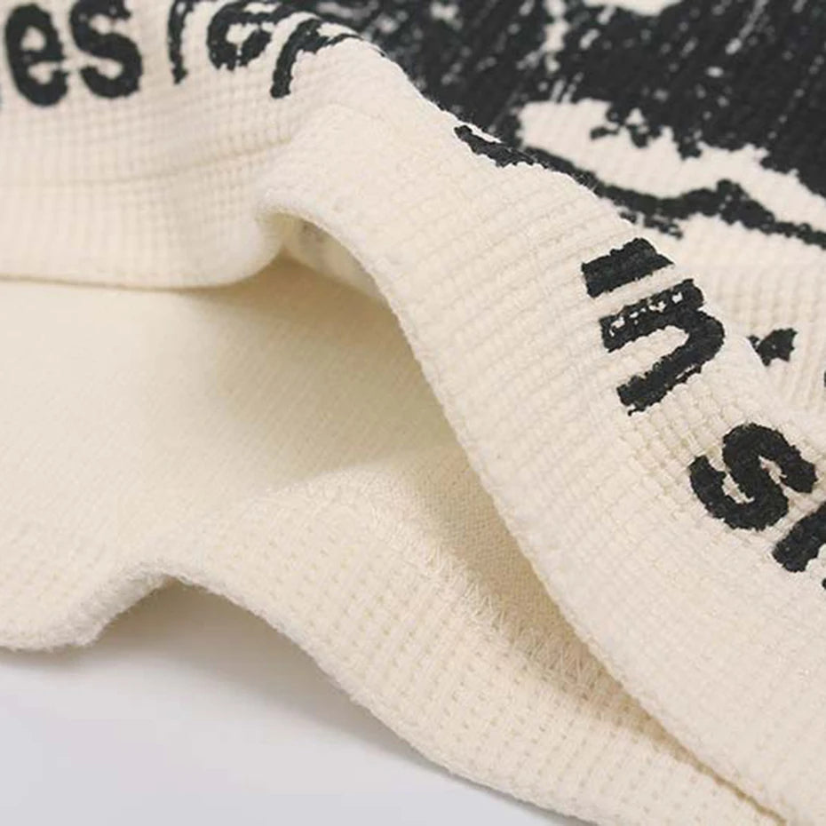 Y2K Loose Oversized Long Sleeve Tee — fit shot