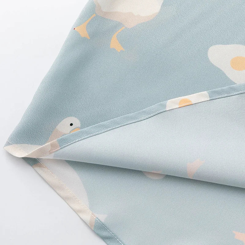 Duck Egg Graphic Hawaiian Shirt — styling shot