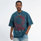 Vintage Y2K Graphic Oversized T-Shirt — fabric close-up