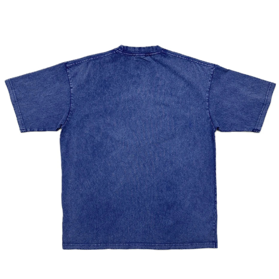 Vintage Eyes Patchwork Loose T-Shirt — front view