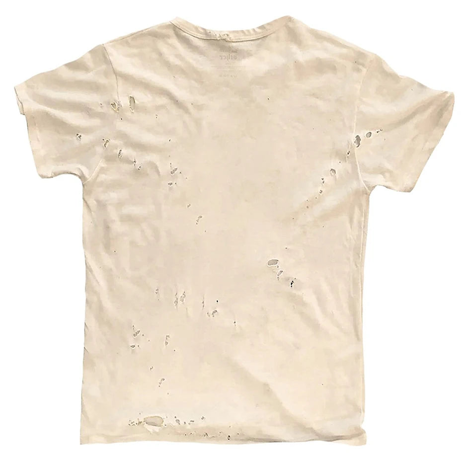 Punk Graffiti Ripped Loose T-Shirt — front view