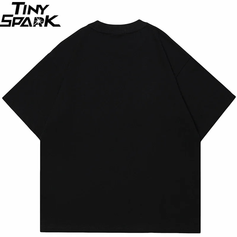 Black Astronaut Graphic T-Shirt — back view