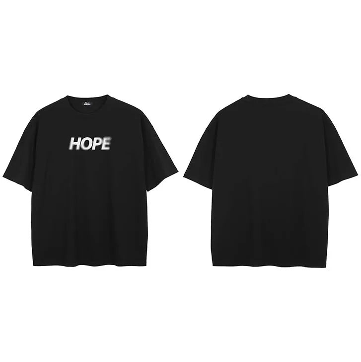 Aesthetic Black Faded T-Shirt — side view
