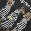 Black Dog Graphic Oversized T-Shirt — front view