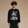 Contact Black Eye Graphic Long Sleeve Tee — front view