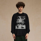 Contact Black Eye Graphic Long Sleeve Tee — front view