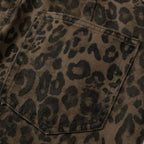 Vintage Leopard Denim Baggy Jeans — detail shot
