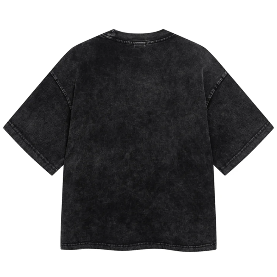 Wax Vintage Print Oversized T-Shirt — front view