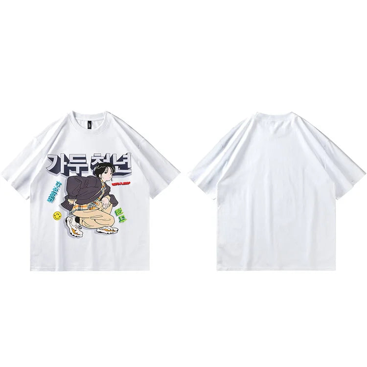 Cartoon Print T-Shirt — detail shot