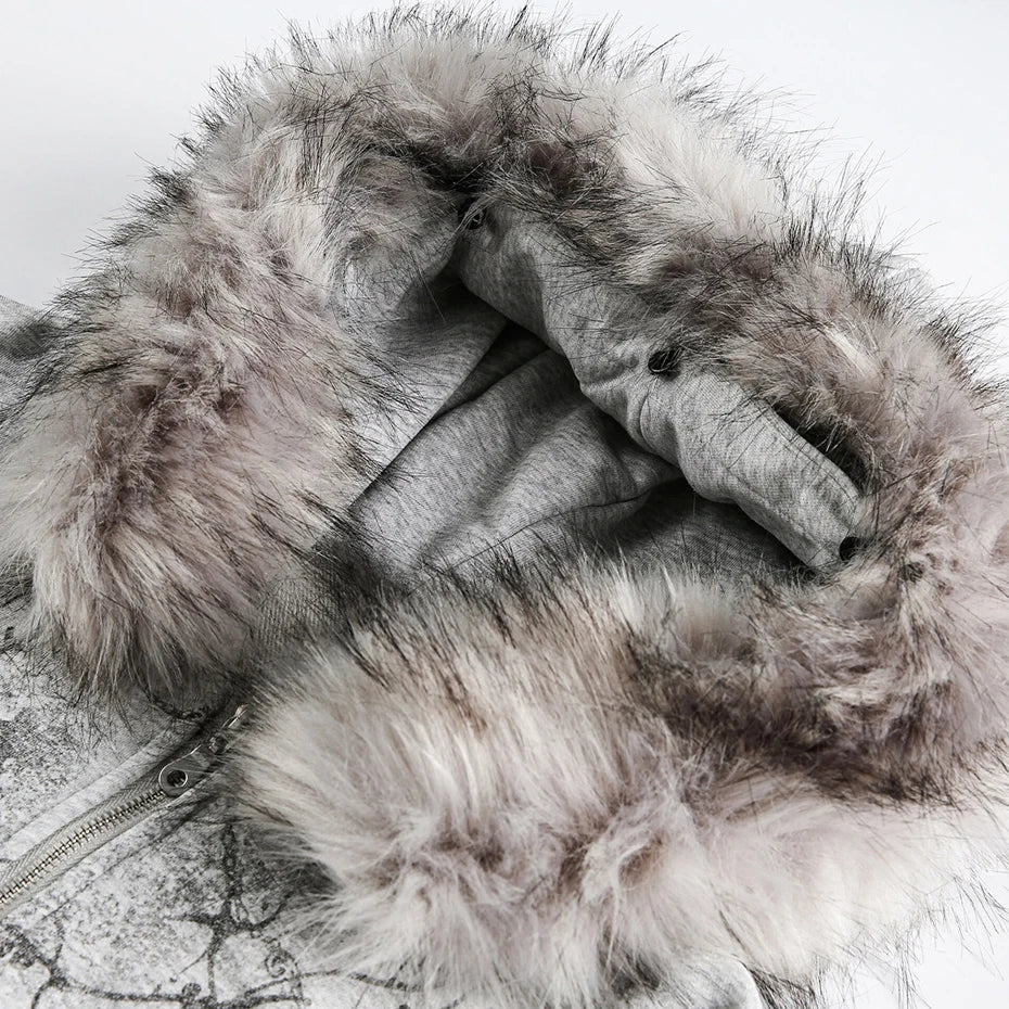 Fur Oversized Hoodie — fit shot