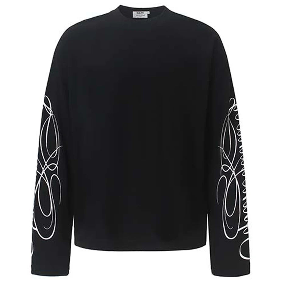 Leopard Oversized Long Sleeve Tee — back view