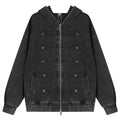 Vintage Leopard Star Oversized Jacket — back view
