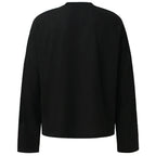 Cats Graphic Oversized Long Sleeve Tee — front view
