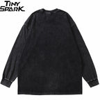 Washed Loose Long Sleeve Tee — back view
