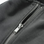 Black Zip Shorts — fit shot