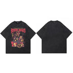 Retro Black Ghost Washed T-Shirt — styling shot
