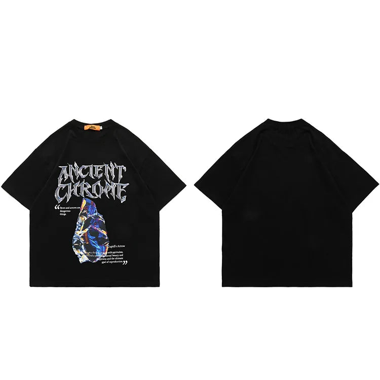 Letter Graphic T-Shirt — fit shot