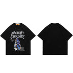 Letter Graphic T-Shirt — fit shot