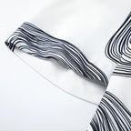 Print Graphic Loose Shirt — fabric close-up