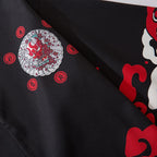 Black Ghost Loose Jacket — fabric close-up