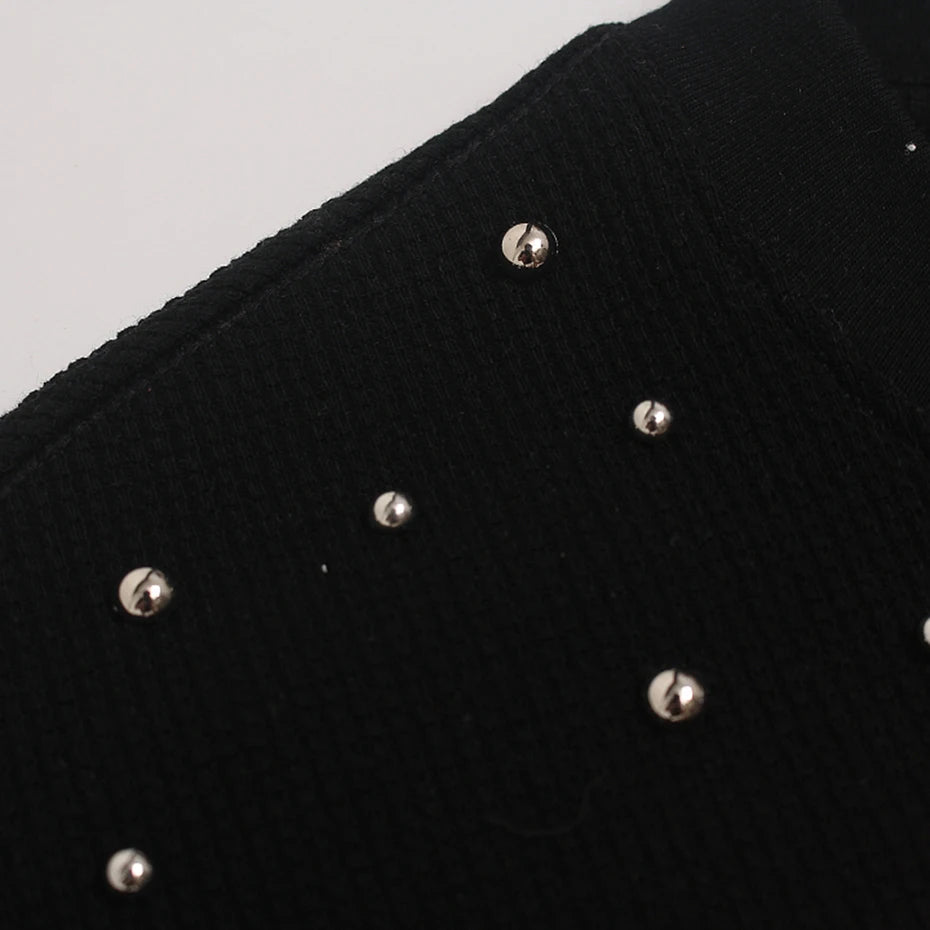Punk Graphic Oversized T-Shirt — fabric close-up