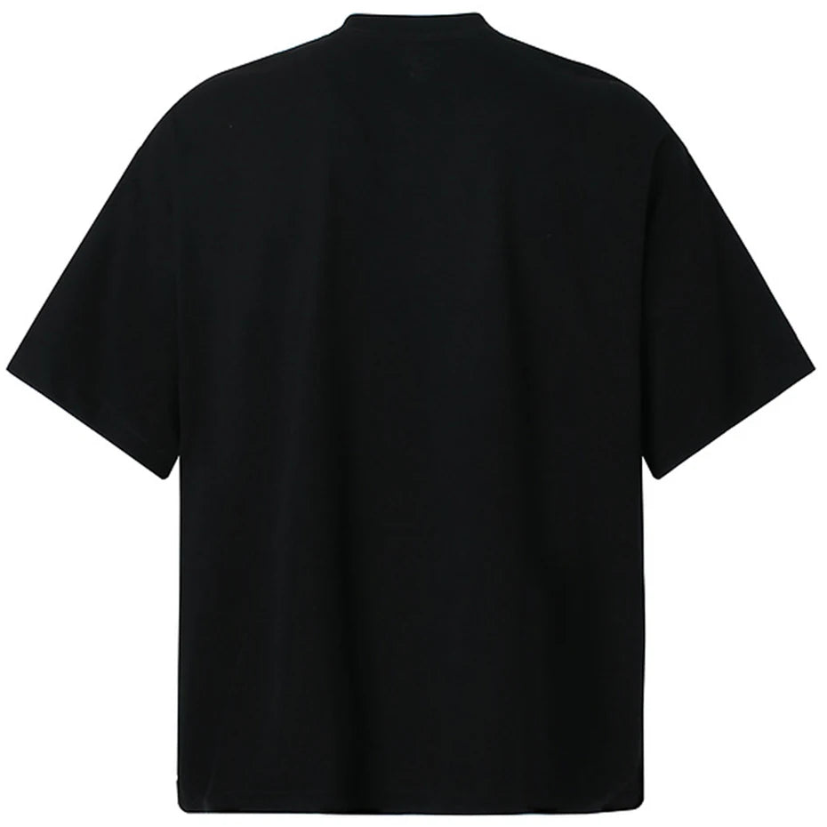 Black Loose Oversized Tee — front view