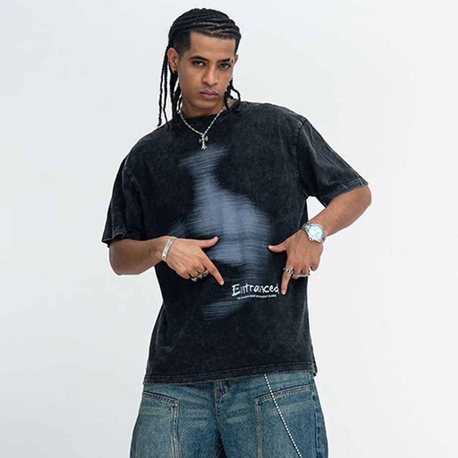 Tshirts Y2K Graphic Loose T-Shirt — front view