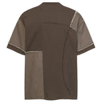 Y2K Color Block Oversized T-Shirt — front view