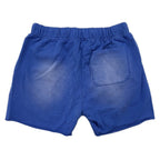 Vintage Eyes Patchwork Sweat Shorts — front view