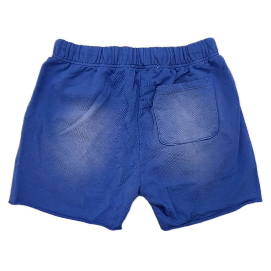 Vintage Eyes Patchwork Sweat Shorts — front view