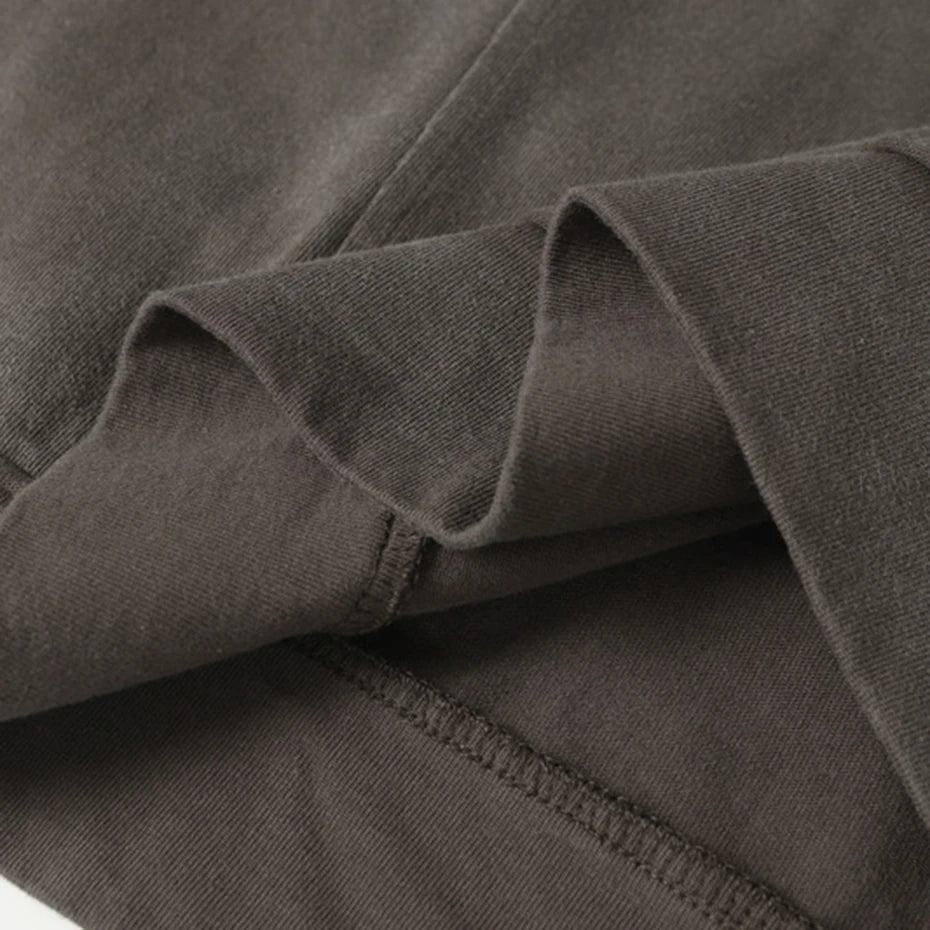 Shirts Vintage Patchwork Oversized T-Shirt — fabric close-up