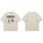 Cat Cartoon T-Shirt — fit shot