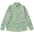 Goat Graphic Loose Shirt — back view