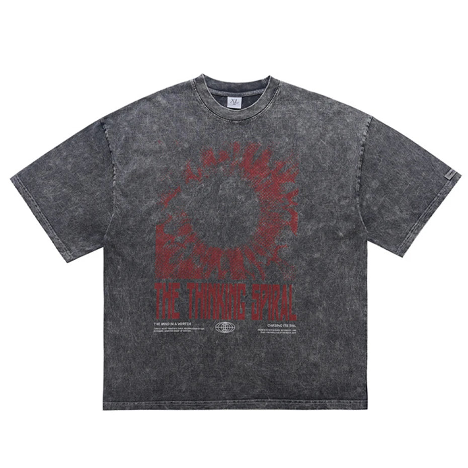 Vintage Y2K Graphic Oversized T-Shirt — front view