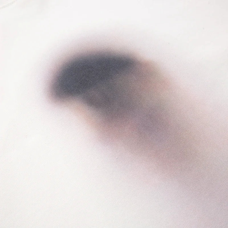 White Graphic T-Shirt — detail shot