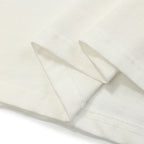 Y2K White Cartoon Cats Graphic T-Shirt — fabric close-up