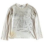 Y2K Anime Graphic Oversized Long Sleeve Tee — fabric close-up