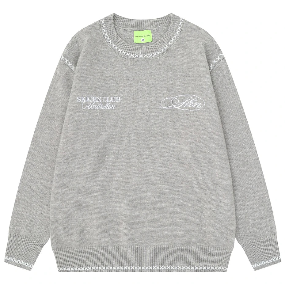 Sweaters Vintage Knit Oversized Sweater — styling shot