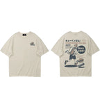Kanji Cartoon Print T-Shirt — detail shot