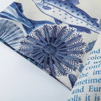 Letter Print Oversized Shirt — fabric close-up