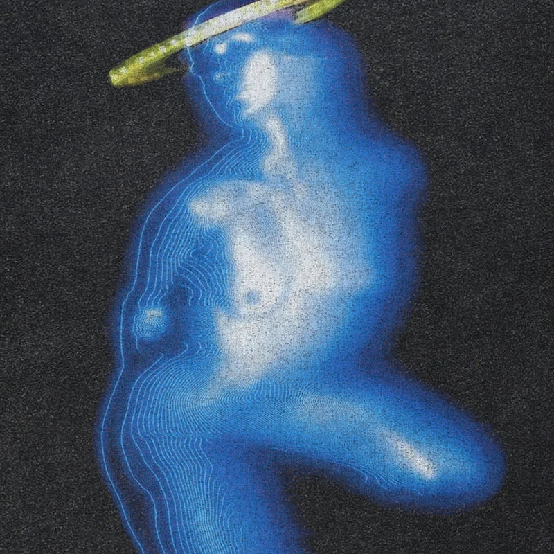 Art Vintage Black Washed T-Shirt — back view