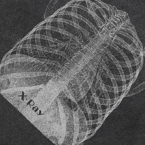 Black Skeleton Washed T-Shirt — front view