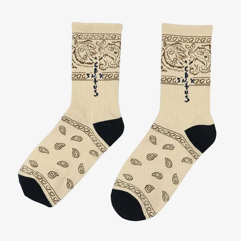 Skate Beige Face Letter Patchwork Accessory — back view