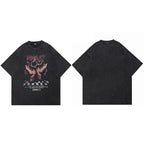 Manipulator Retro Black Washed T-Shirt — side view