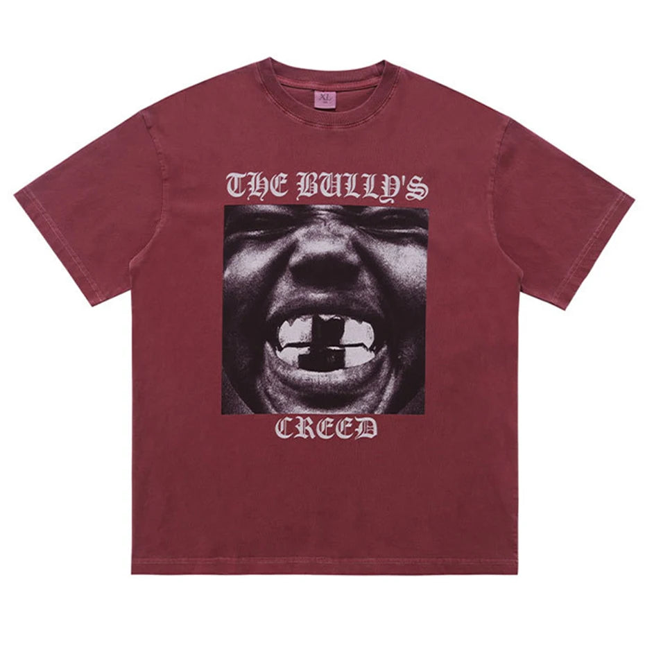 Shirts Y2K Graphic Oversized T-Shirt — back view