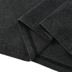 Retro Black Washed T-Shirt — detail shot
